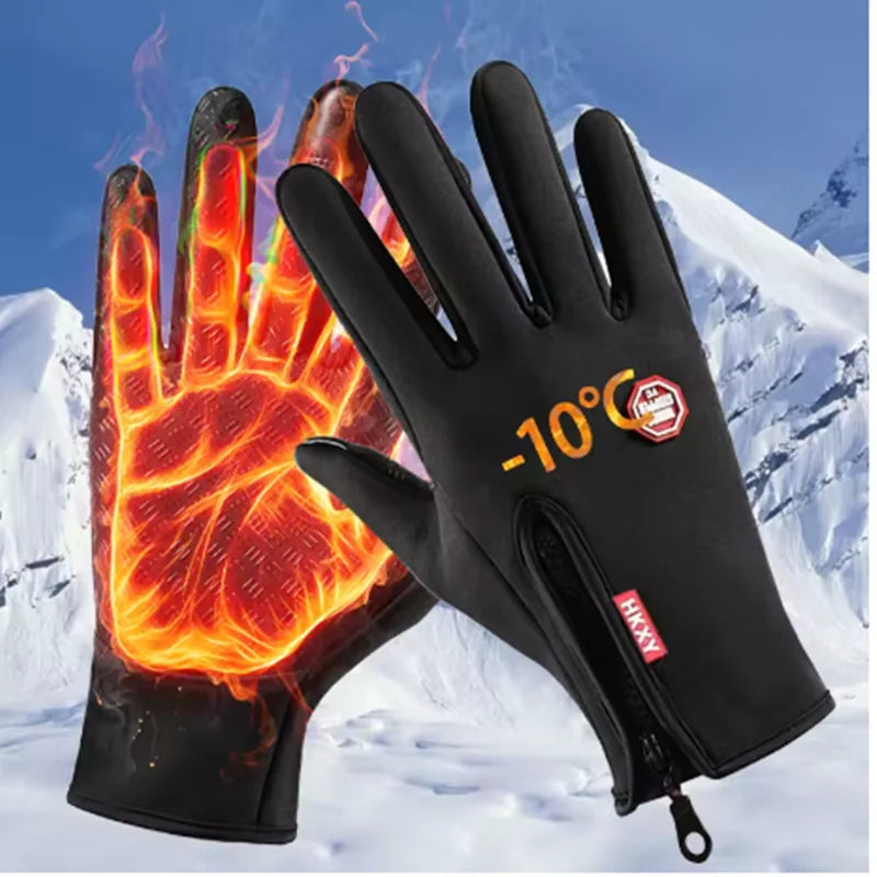 Winter Gloves For Men Women Touchscreen Warm Outdoor Cycling Driving Motorcycle Cold Gloves Windproof Non Slip Gloves